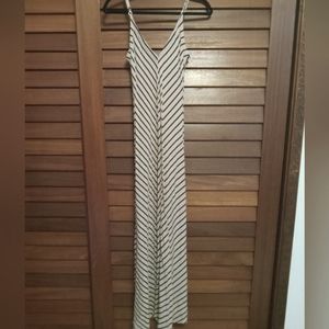 Long fitted maxi length dress